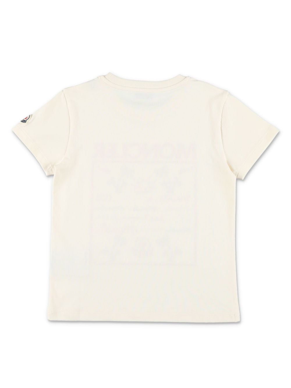 Moncler Enfant T-shirt met geborduurd logo - Beige