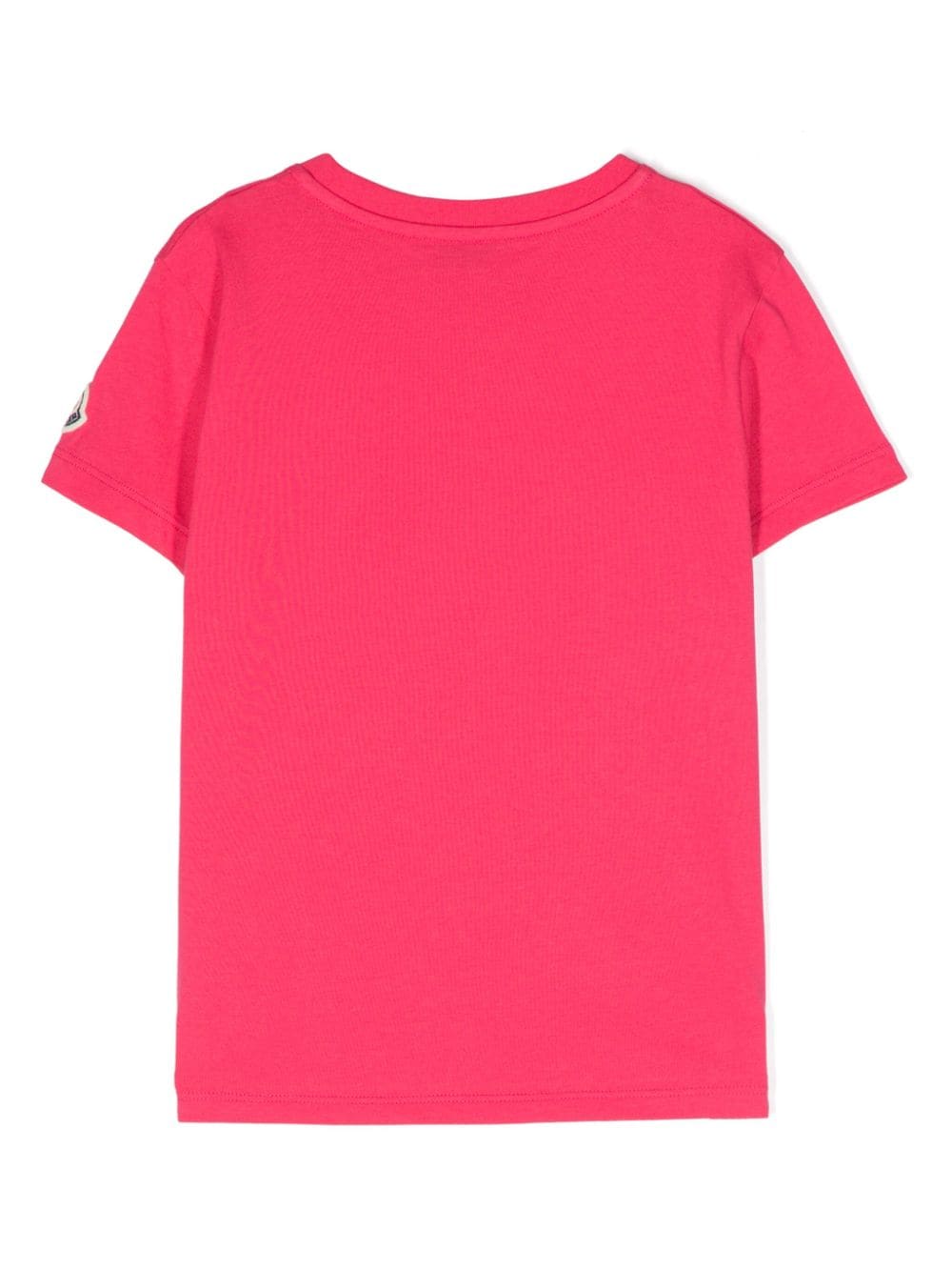 Moncler Enfant T-shirt met logodetail - Roze
