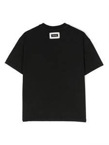 MSGM T-shirt verfraaid met stras - Zwart
