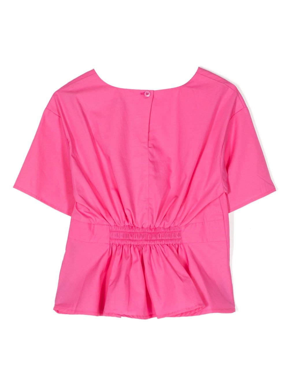 KINDRED ruched organic-cotton T-shirt - Roze