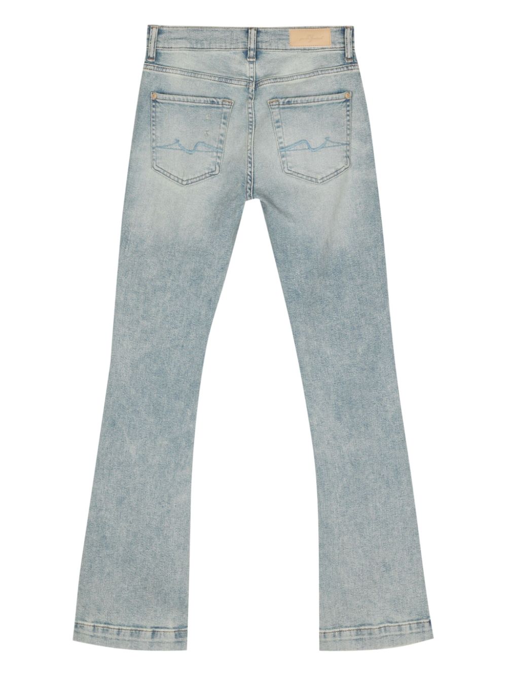 7 For All Mankind Jeans met logopatch - Blauw