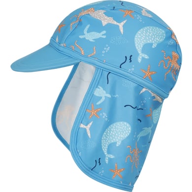 Playshoes UV-bescherming peaked cap zeedieren turquoise