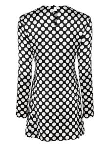 Saint Laurent Mini-jurk met stippen - Zwart