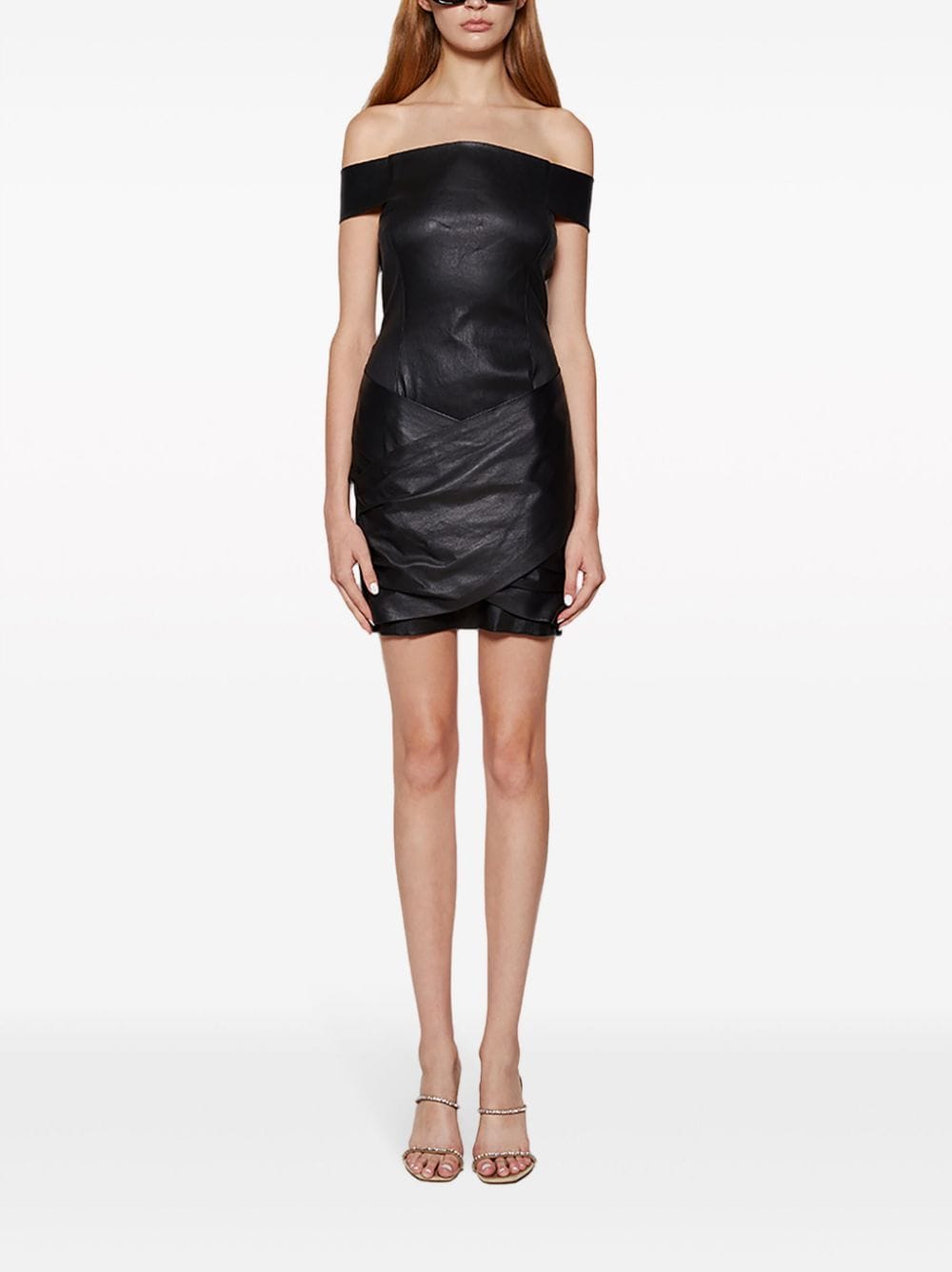 Givenchy Gedrapeerde mini-jurk - Zwart