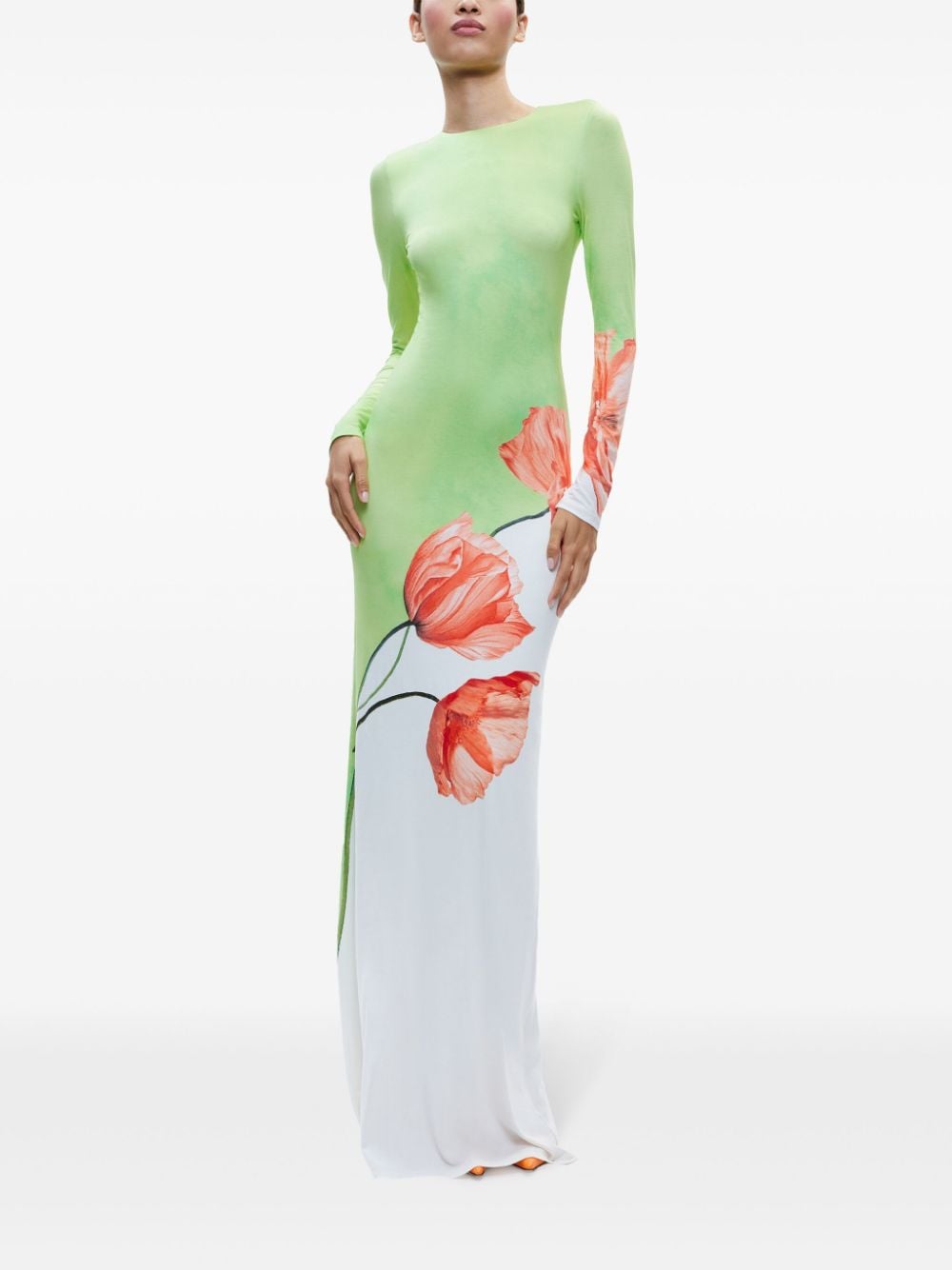 Alice + olivia Delora tulip-print dress - Groen