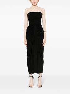 Rick Owens Radiance cotton midi dress - Zwart