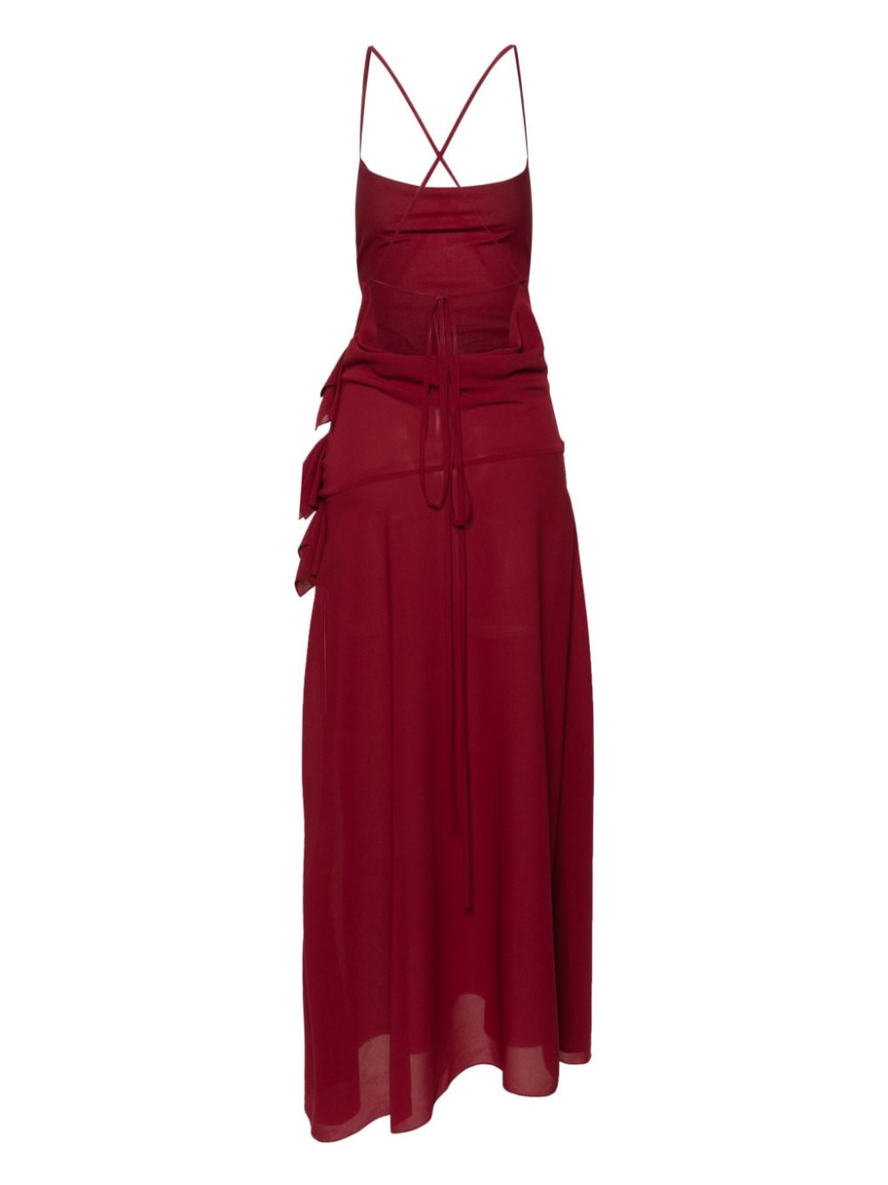RXQUETTE Midi-jurk van crêpe - Rood