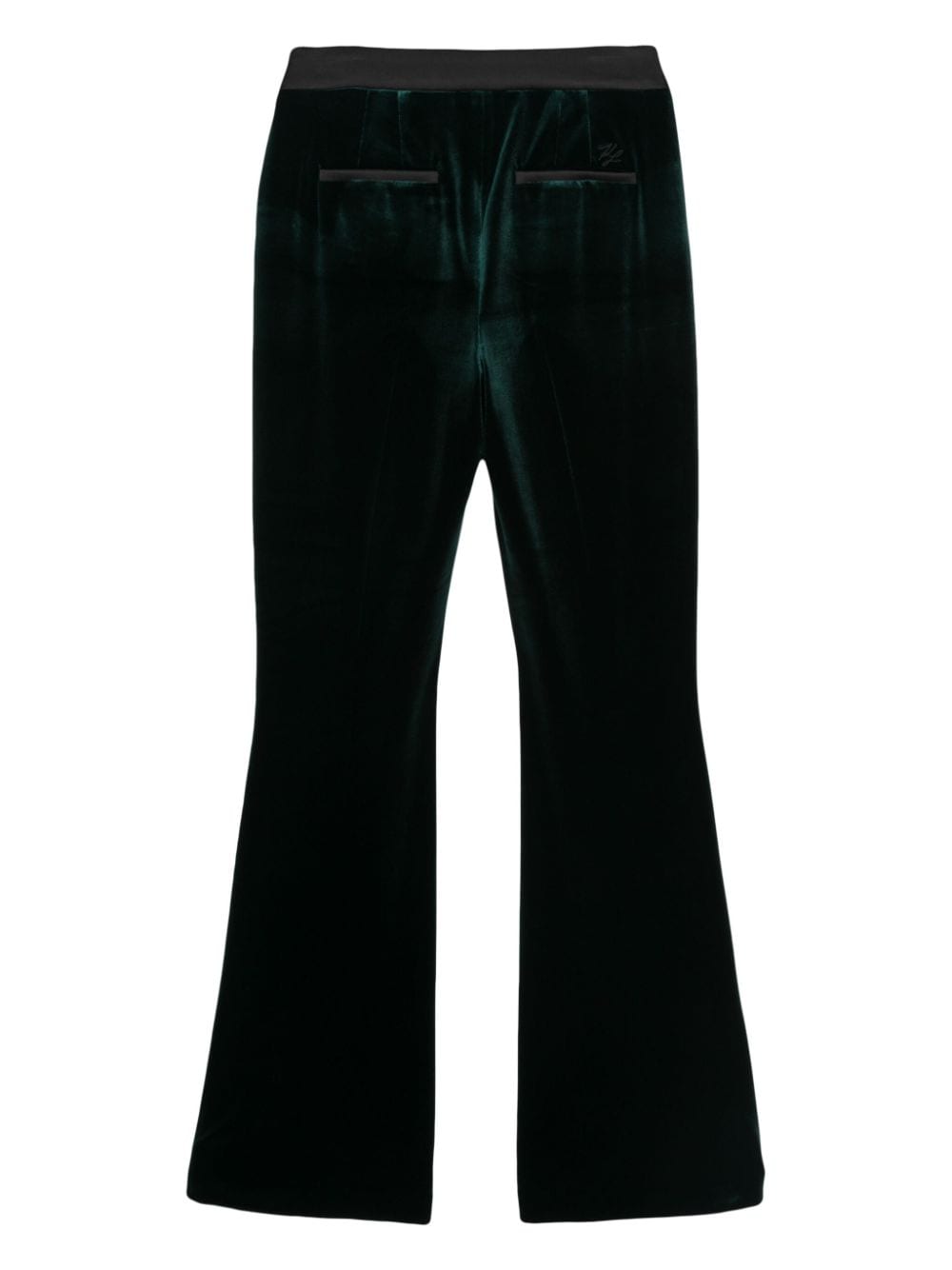Karl Lagerfeld Fluwelen pantalon - Groen