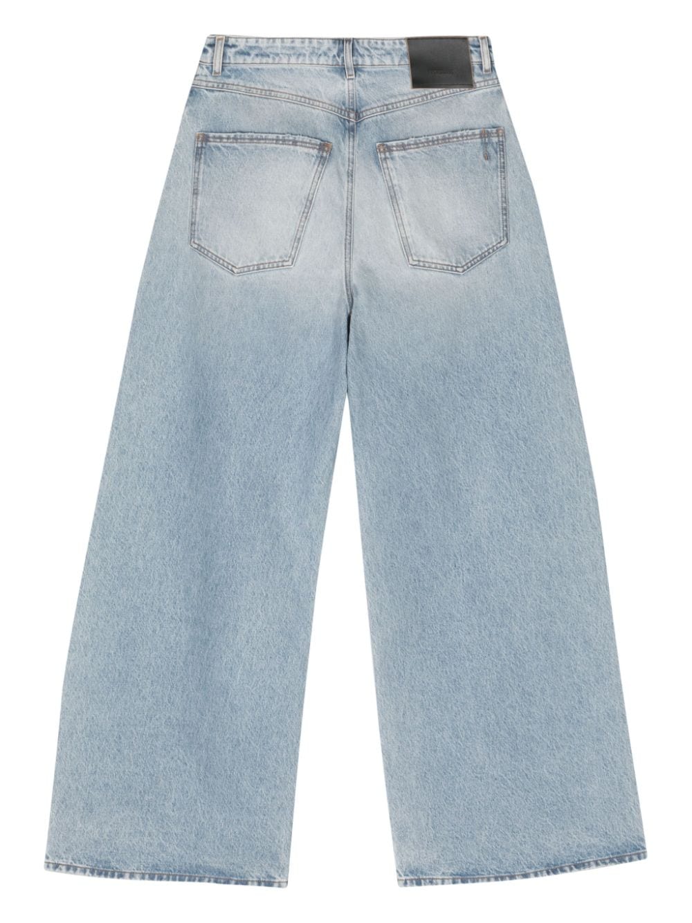 Sportmax Low waist jeans met wijde pijpen - Blauw