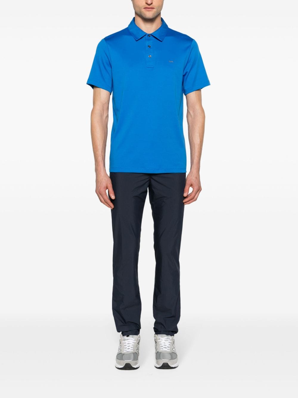 Incotex drawstring-waist tapered trousers - Blauw