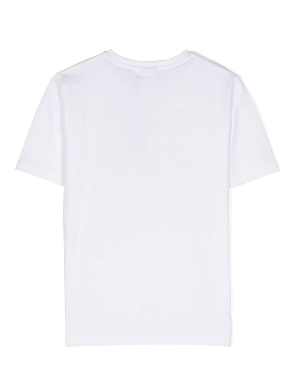 BOSS Kidswear Katoenen T-shirt - Wit