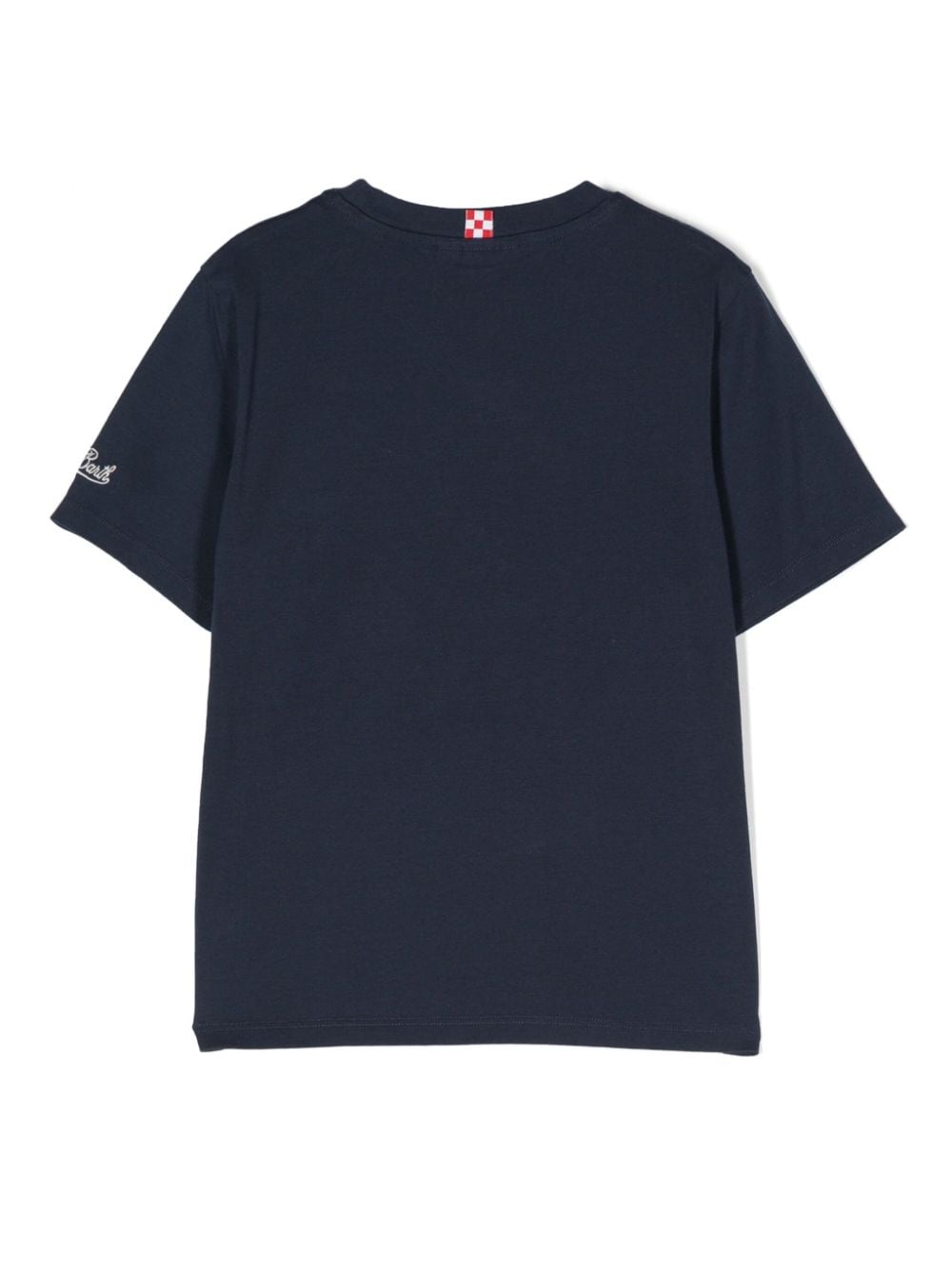 MC2 Saint Barth Kids Katoenen T-shirt met logoprint - Blauw