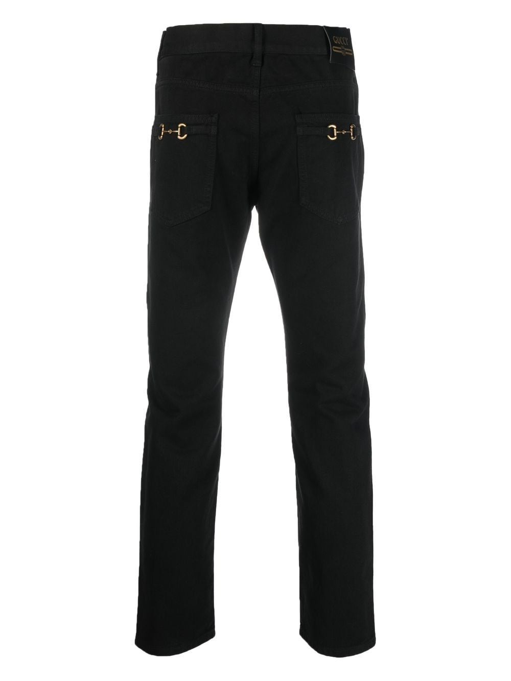 Gucci Jeans met horsebit detail - Zwart