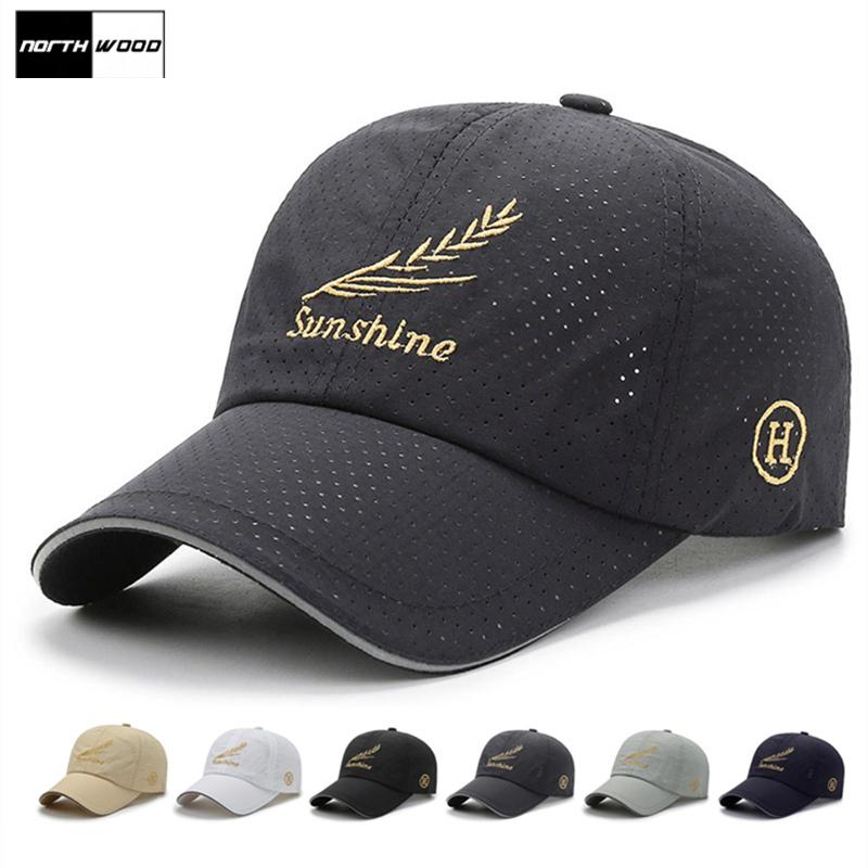 Northwood Summer Sunshine Letter Snapback Baseball Cap with Mesh Men Womens Dad Caps  Breathable Trucker Hat