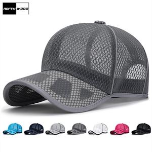 Northwood Summer Solid Mesh Baseball Caps for Men Women Dad Hats Breathable Hats Sun Visor Hat