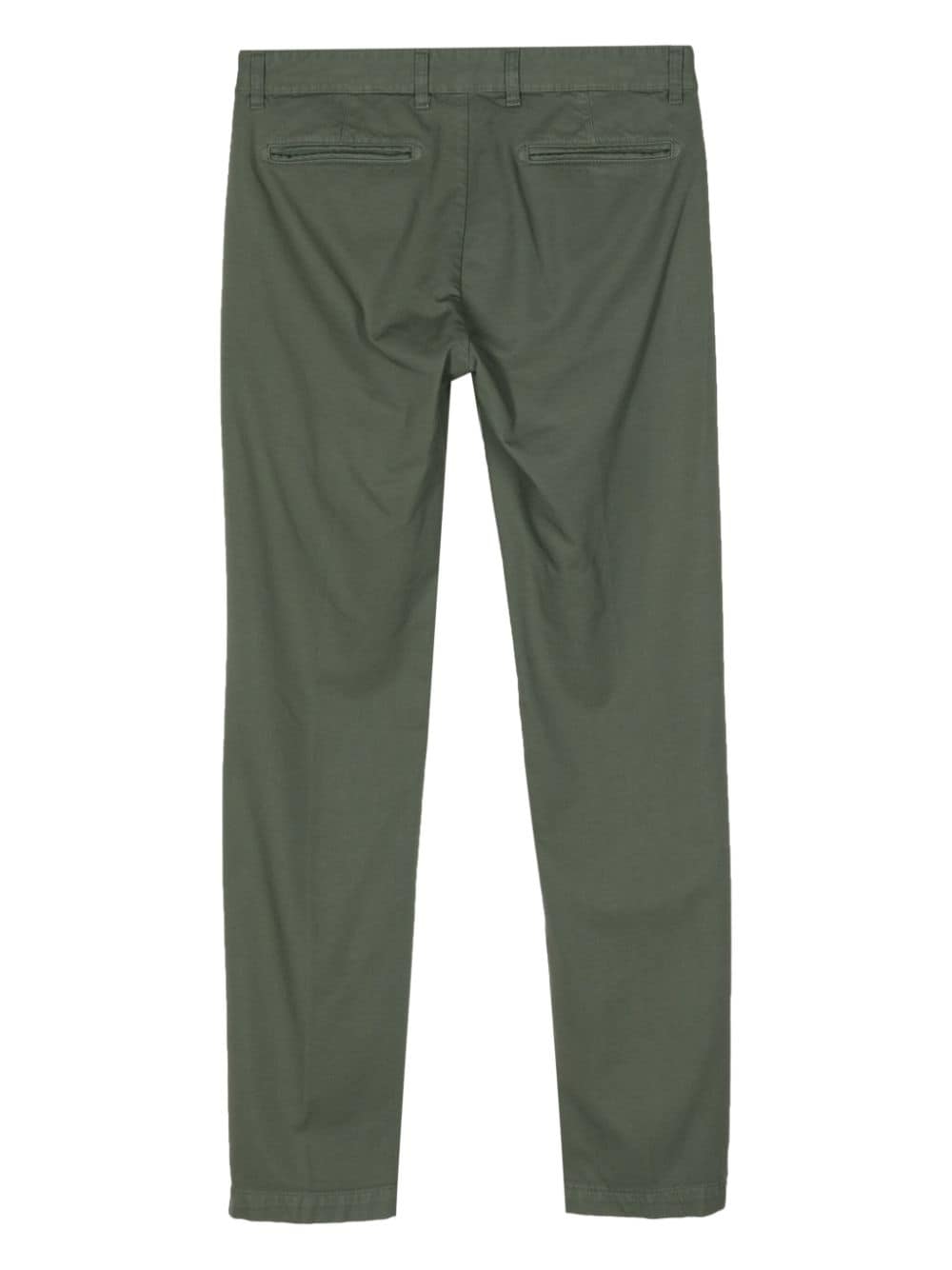 Massimo Alba slim-cut cotton trousers - Groen