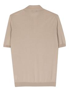 Ballantyne fine-knit polo shirt - Beige