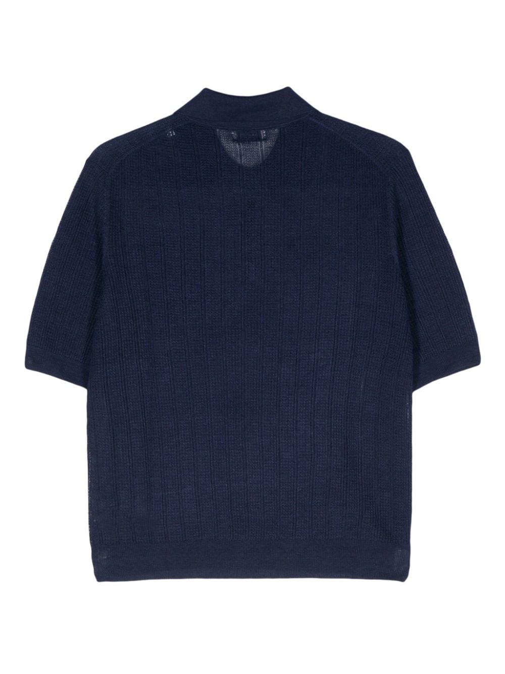 Ballantyne open-knit polo shirt - Blauw