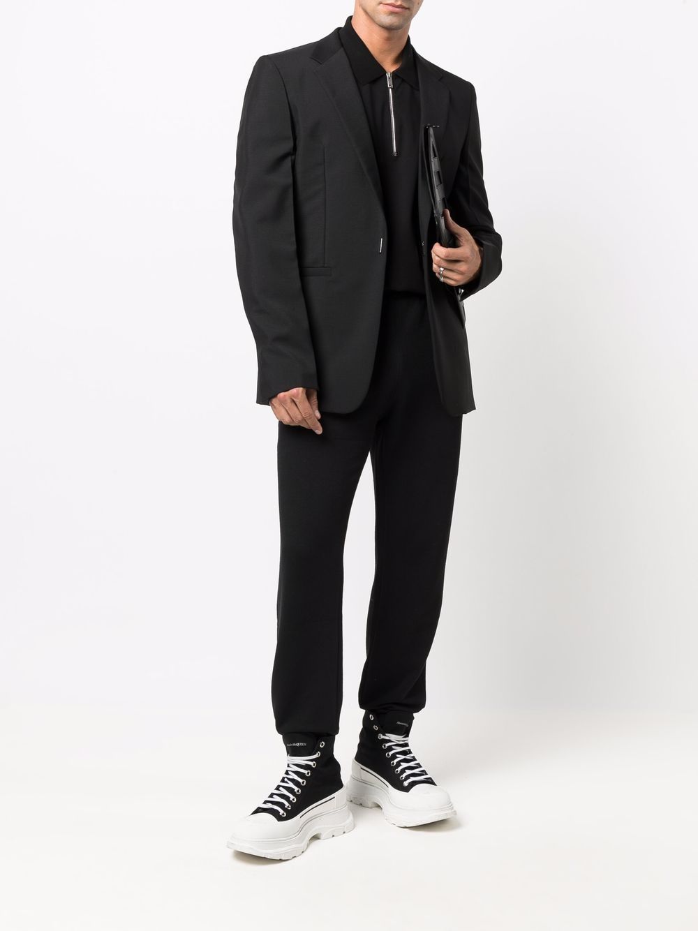 Givenchy Poloshirt met ritsdetail - Zwart