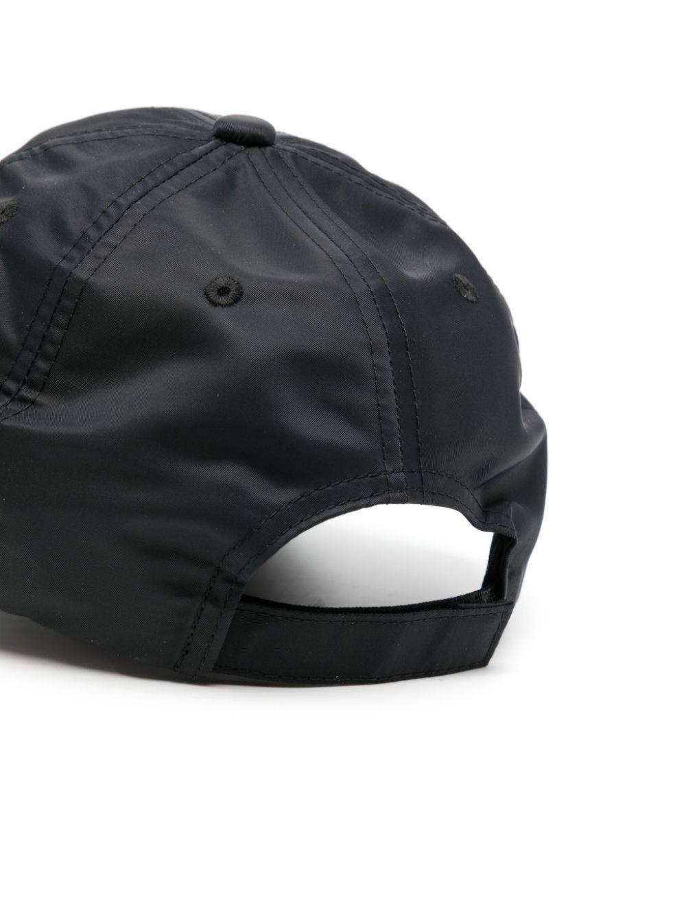 HUGO logo-appliqué curved-peak cap - Zwart