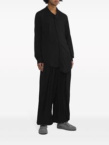 Julius drawstring-waist wide-leg trousers - Zwart