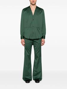 Société Anonyme Elegant Mark high-waist flared trousers - Groen