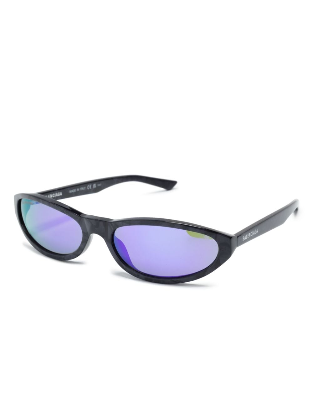 Balenciaga Eyewear oval-frame sunglasses - Paars