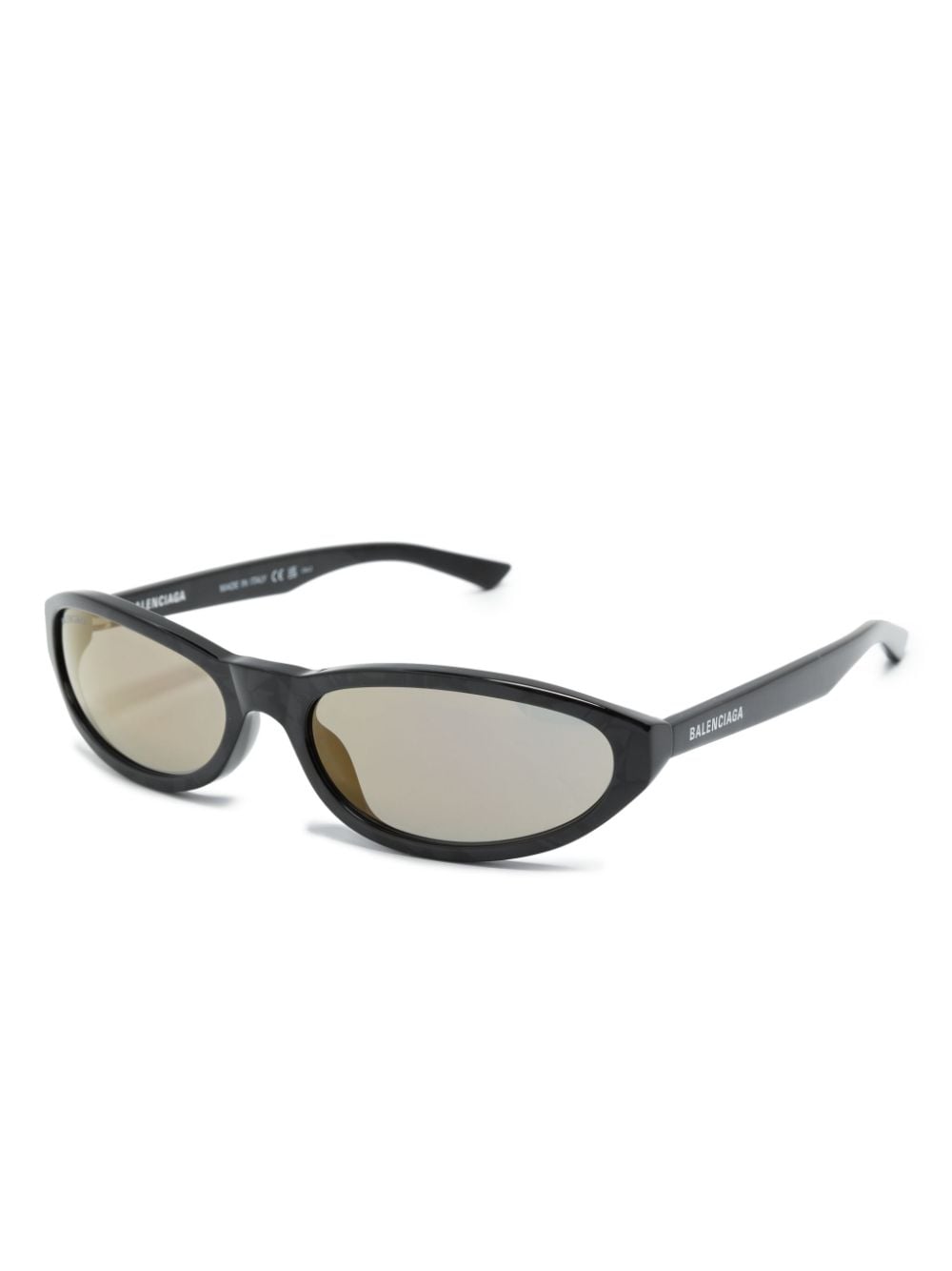 Balenciaga Eyewear oval-frame sunglasses - Zwart