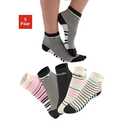 Bench. Korte sokken in streepdesign (set, 5 paar)