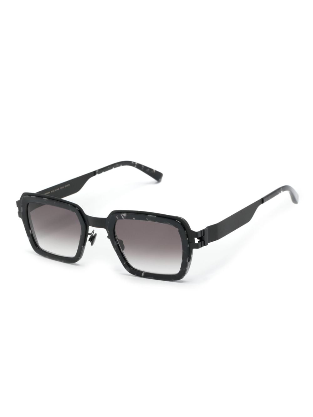 Mykita Lennon zonnebril met vierkant montuur - Zwart