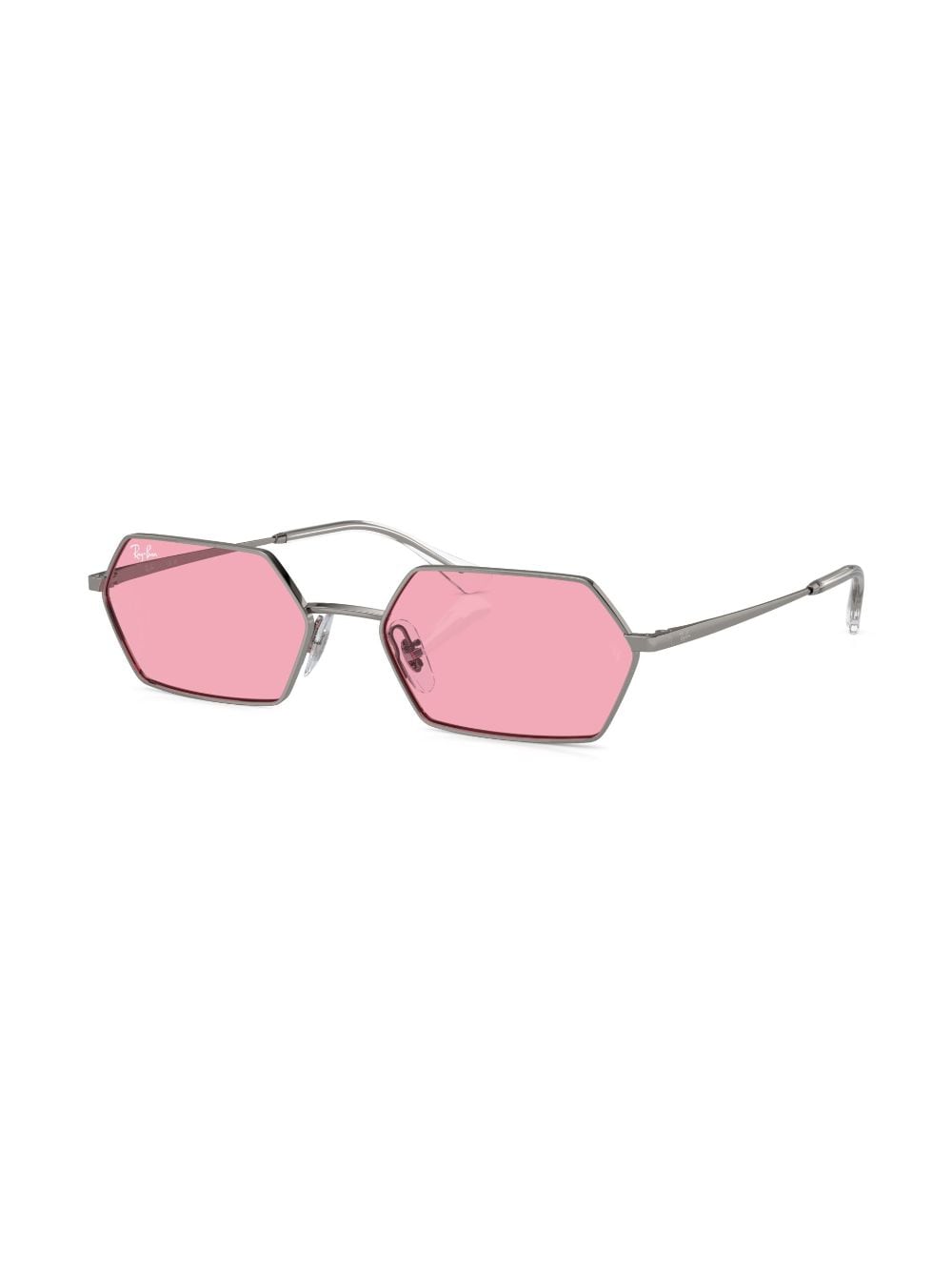 Ray-Ban Yevi zonnebril met geometrisch montuur - Grijs