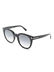 TOM FORD Eyewear Moira zonnebril met rond montuur - Zwart