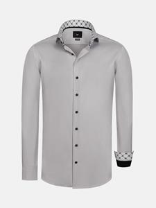 WAM Denim Caesar Light Grey Shirt Caesar Light Grey Overhemd -