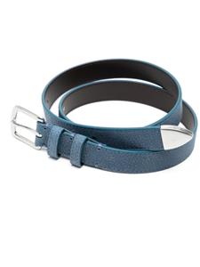 Paul Smith grained-texture leather belt - Blauw