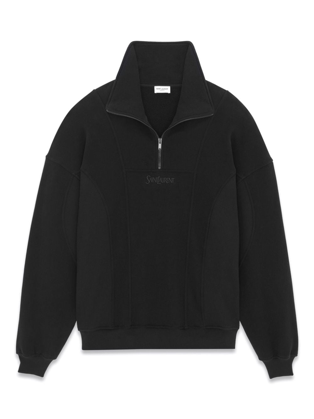 Saint Laurent Sweater met geborduurd logo - Zwart