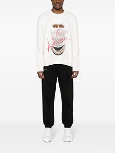 Ih Nom Uh Nit graphic-print cotton sweatshirt - Beige