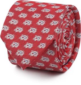 Suitable Krawatte Seide Paisley Rot -