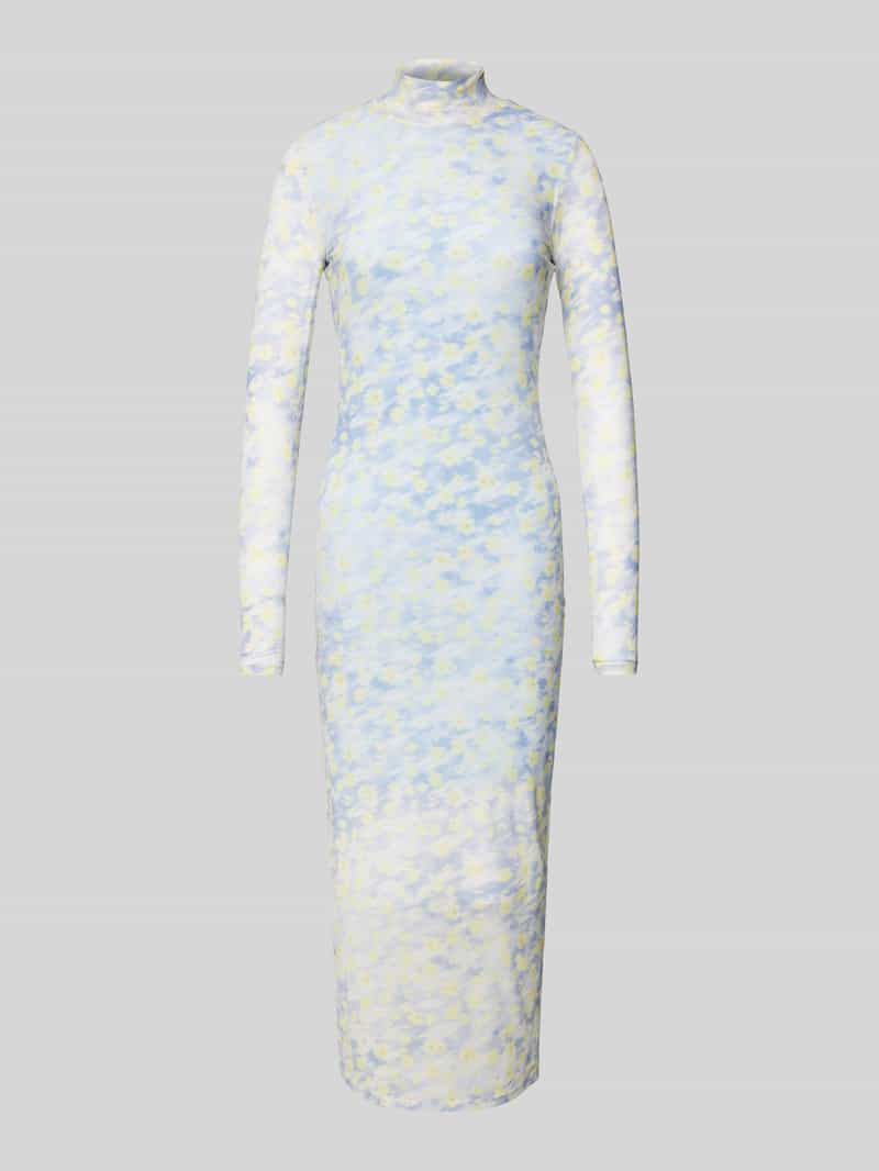 HUGO Midi-jurk met bloemenmotief, model 'Nasuse'