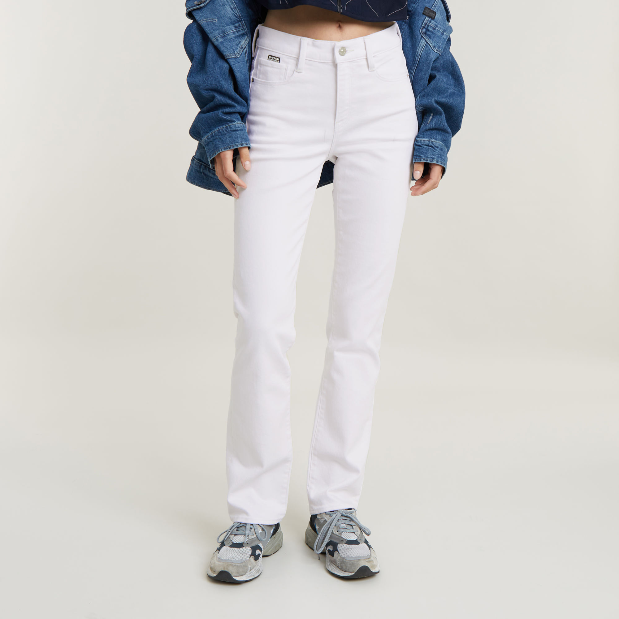 G-Star RAW Strace Straight Jeans - Wit - Dames