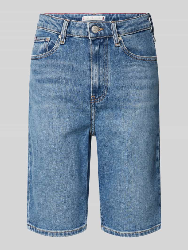 Tommy Hilfiger Korte slim fit jeans met labeldetail