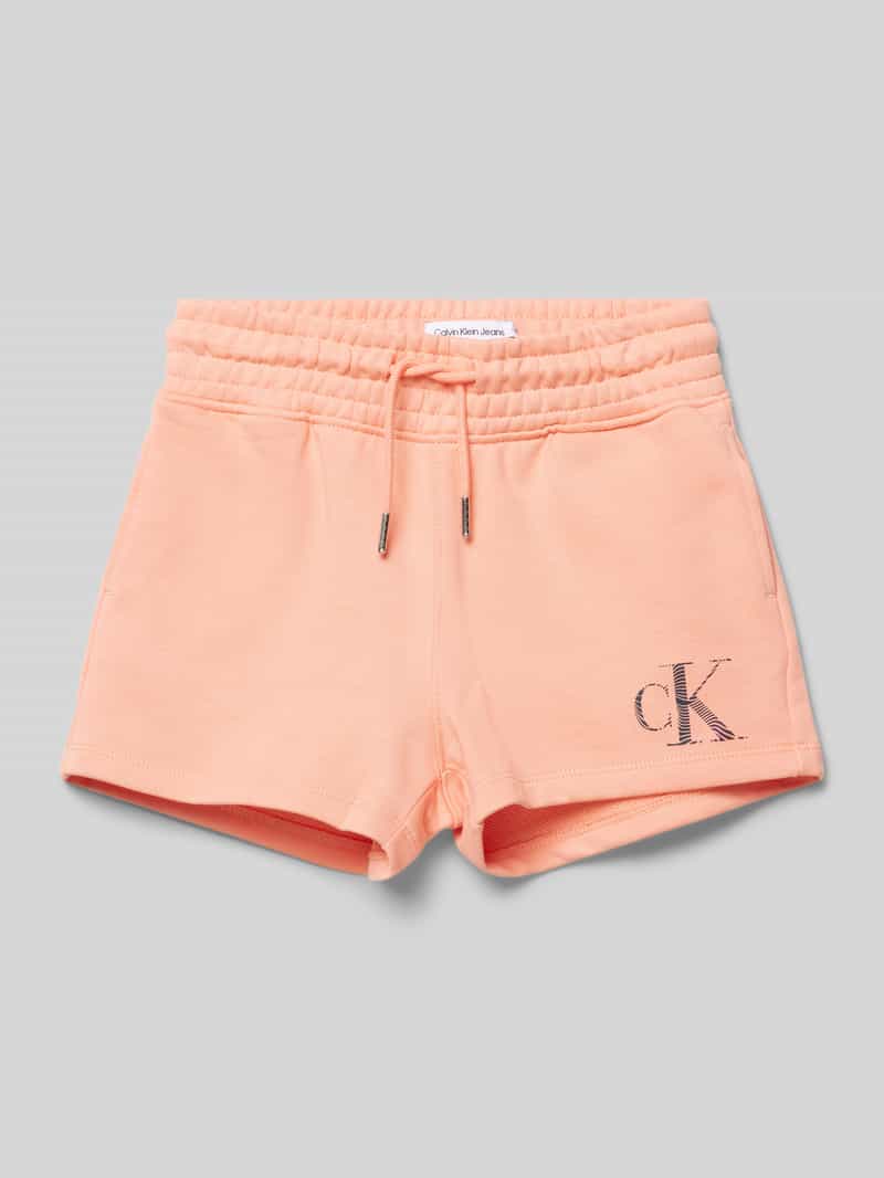 Calvin Klein Jeans Sweatshorts met labelprint