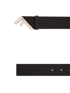 FENDI tilted-logo leather belt - Zwart