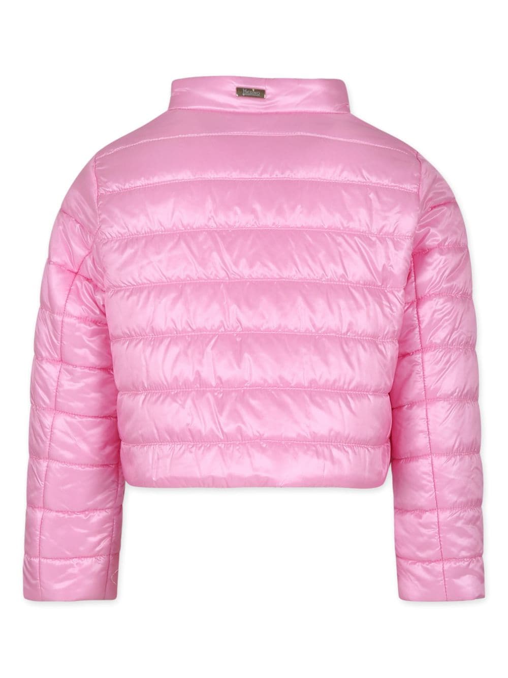 Herno Kids zip-up quilted jacket - Roze