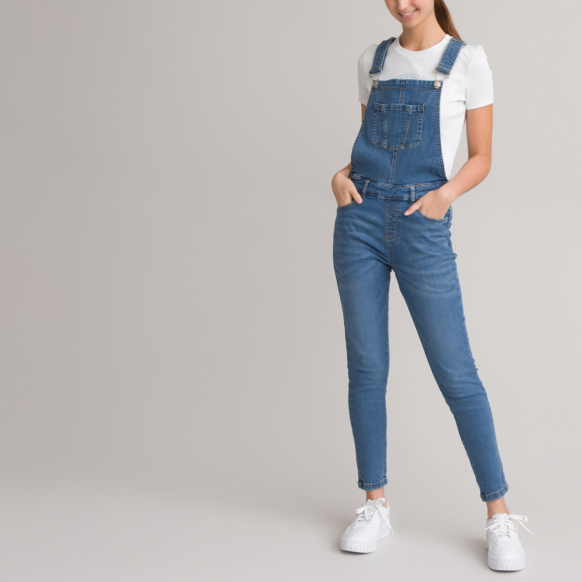 LA REDOUTE COLLECTIONS Salopette in jeans, skinny model