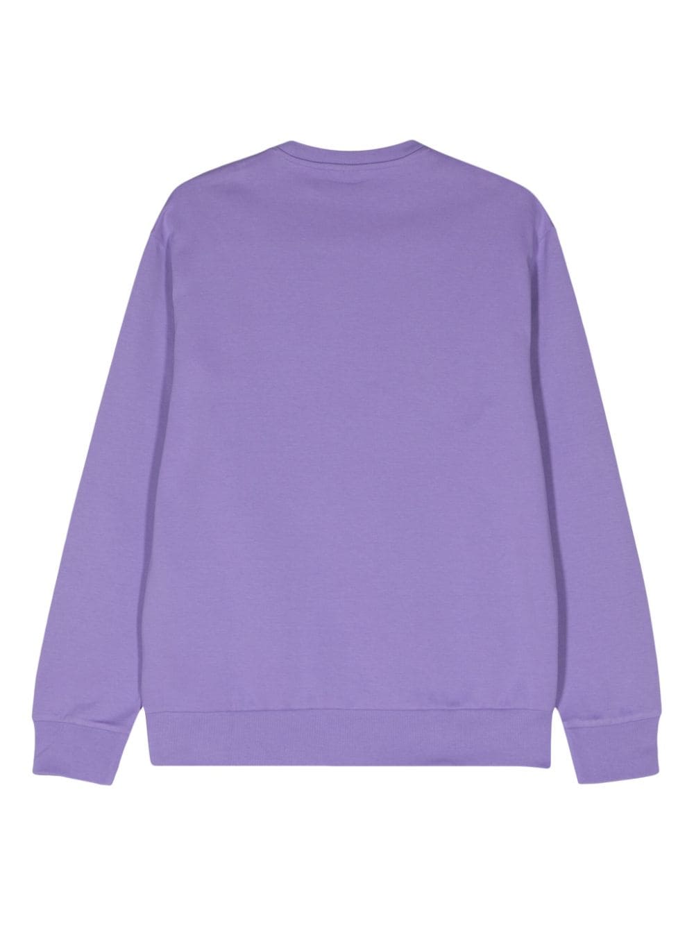 Armani Exchange logo-embossed cotton blend sweatshirt - Paars