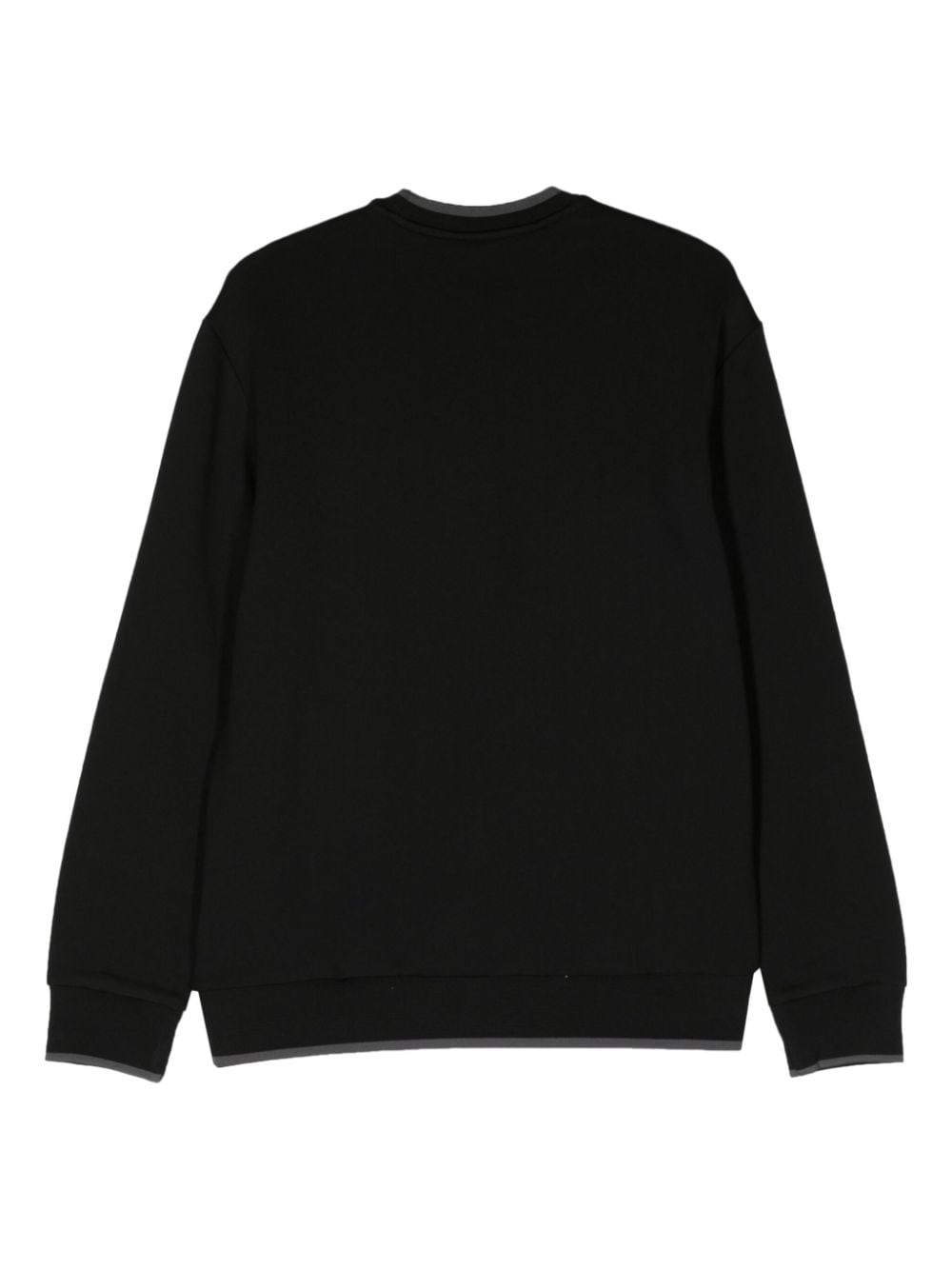 Armani Exchange logo-embroidered cotton sweatshirt - Zwart