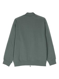 Armani Exchange logo-jacquard zip-up sweatshirt - Groen