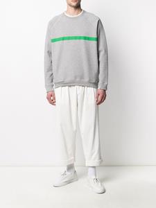Mackintosh Sweater met horizontale streep - Grijs