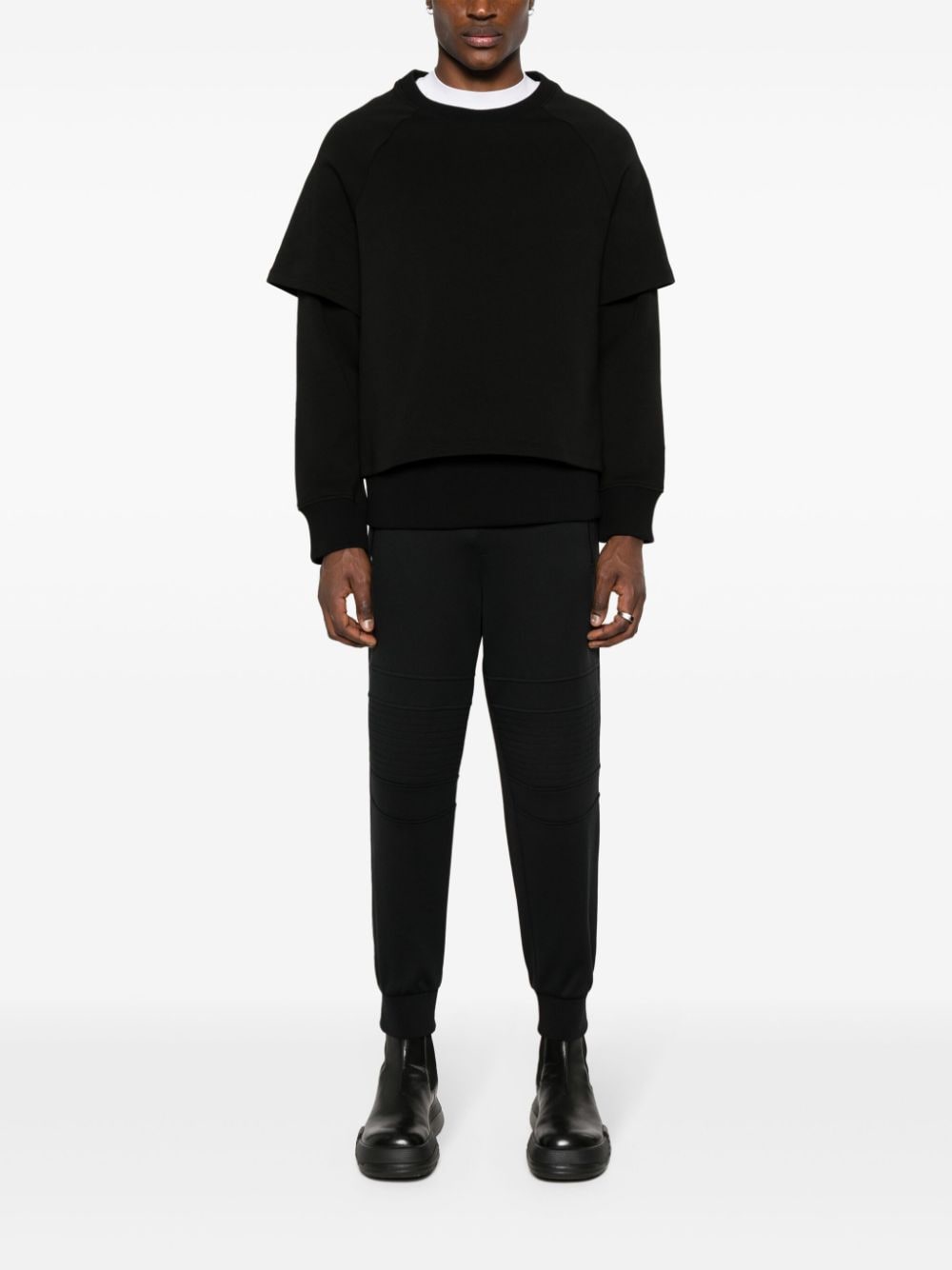 Neil Barrett Gelaagde sweater - Zwart