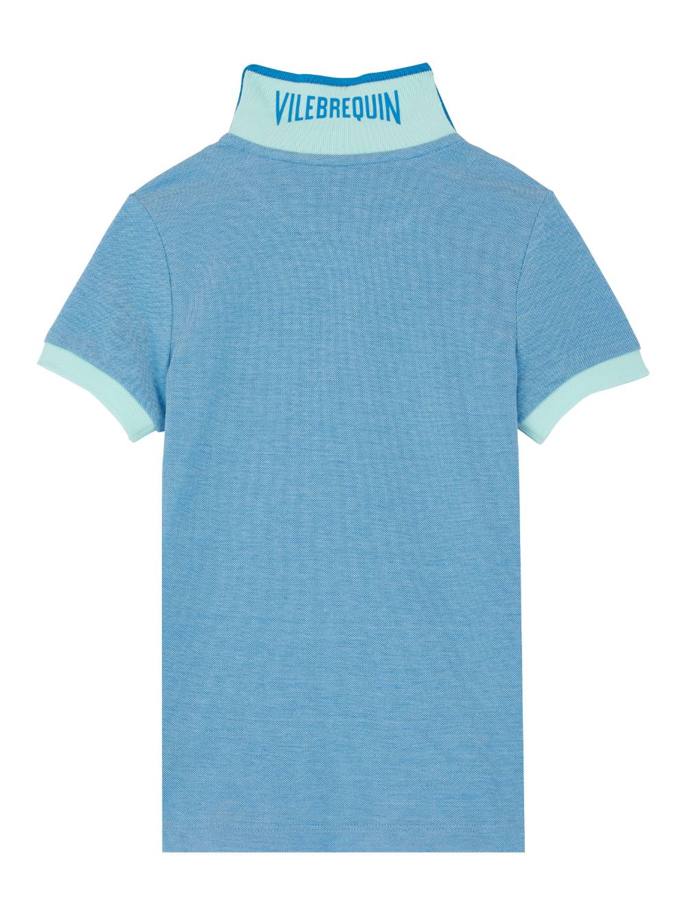 Vilebrequin Poloshirt met geborduurd logo van biologisch katoen - Blauw